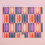 Sobre Pvc Paprika Retro Colores 26X23Cm Con Cierre Zip